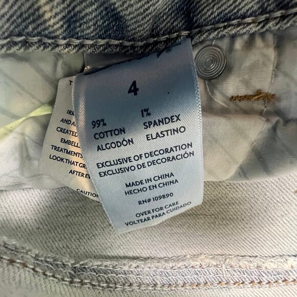 Seven7 Weekend Slim Fit Straight Leg Women's Size 4 Distressed Jeans Denim NWT - Picture 7 of 16